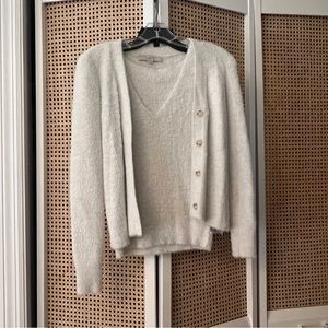 Ann Taylor Fuzzy Twin Set